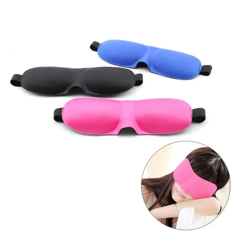 

JOCESTYLE Men Women 3D Eye Mask Sponge Cover Blindfold Travel Sleep Rest Shade Blinder Cover Seamless Eye Protector