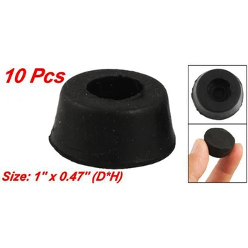 

10 Pcs 26mm x 12mm Furniture Chair Cone Rubber Feet Pad Cover Bumper Protector