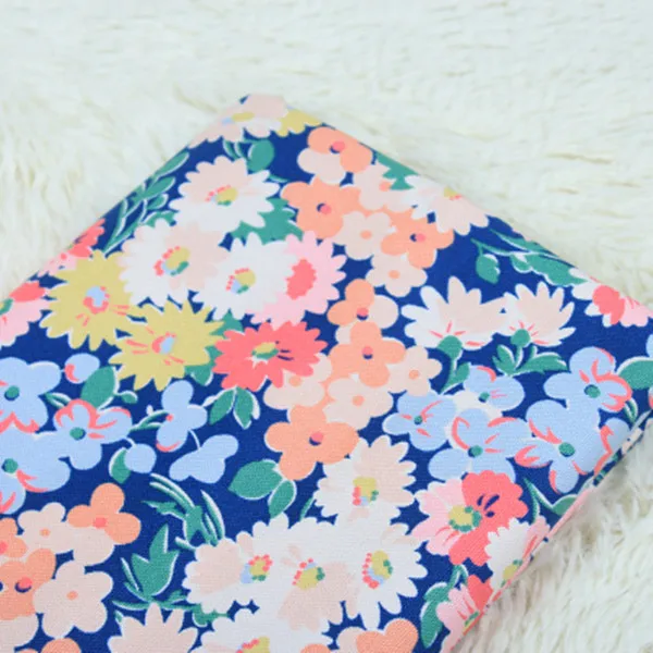 Полметра хлопок холст ткань с садовой розой печати, сумка ручной работы Подушка скатерть CR-A40 - Цвет: color 1