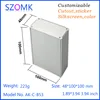1 piece, 48*100*100mm aluminum housing electronics enclosure switch box szomk anodizing aluminum control distribution enclosure ► Photo 2/3