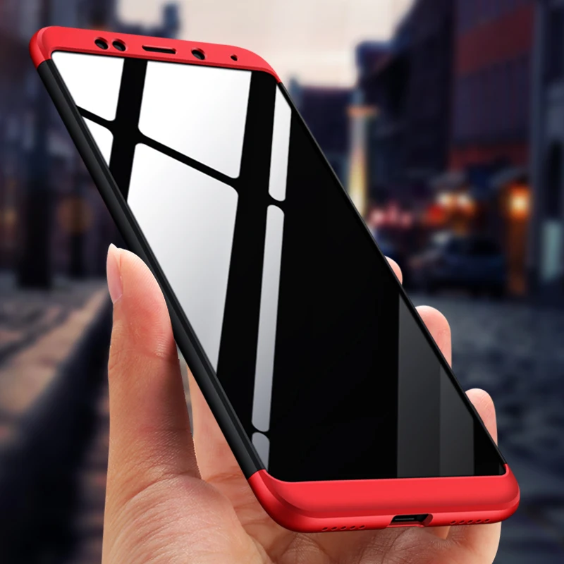 5Plus Чехлы для Xiaomi Redmi 5 plus чехол 360 градусов Полная защита Матовый Жесткий ПК 3 в 1