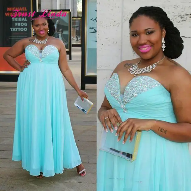 Turquoise Bridesmaid Dresses Plus Size Off The Shoulder A Line Chiffon