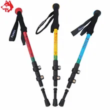 Yiwu трости eva и Алюминий Альпинизм Туризм Стик ледоруба синий/красный/желтый трекинговых палок