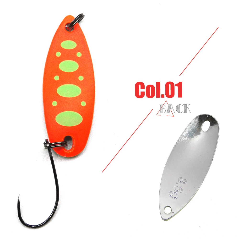 Jerry 1pc High quality single hook spinning fishing spoon ultralight