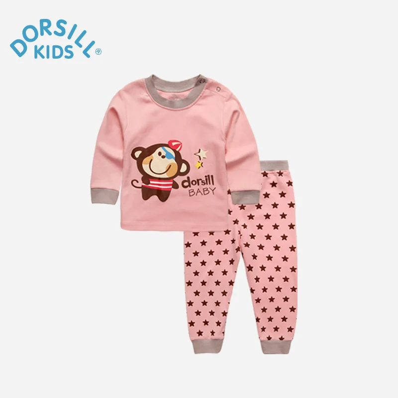 Dorsill Girls and Boys Cute Home Clothing New Fashion Autumn and Winter Pajamas Warm Long Sleeve