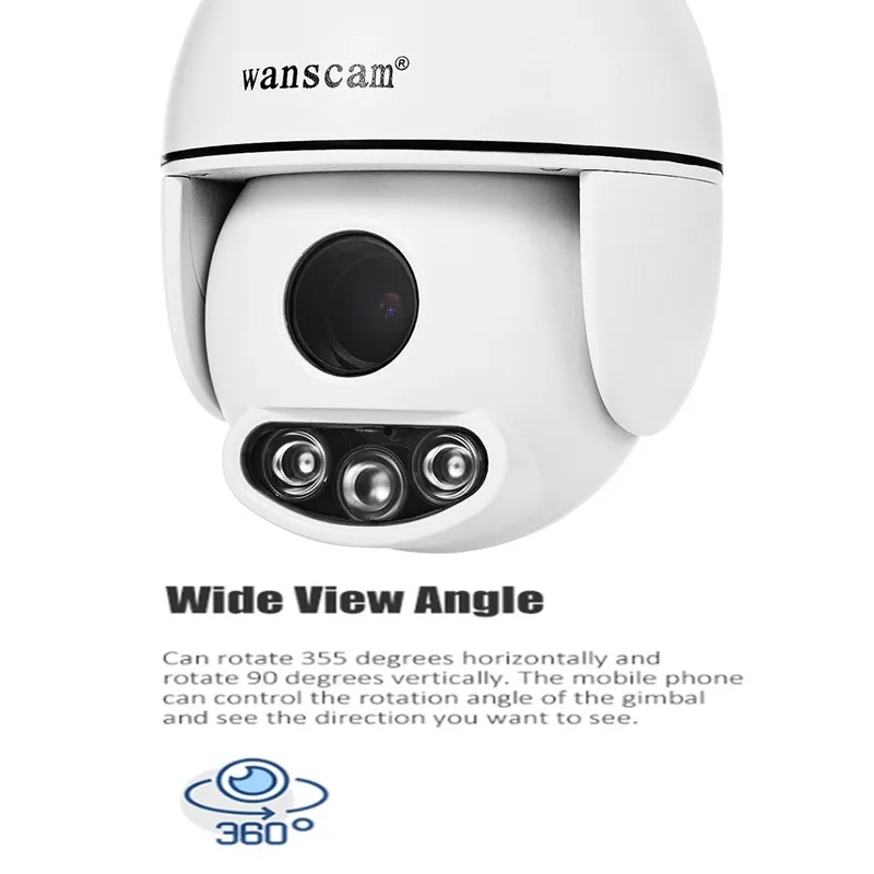 Внешняя ip камера Wanscam K54 с разрешением 1080 P WiFi ИК 50 м ночное видение FHD для лица