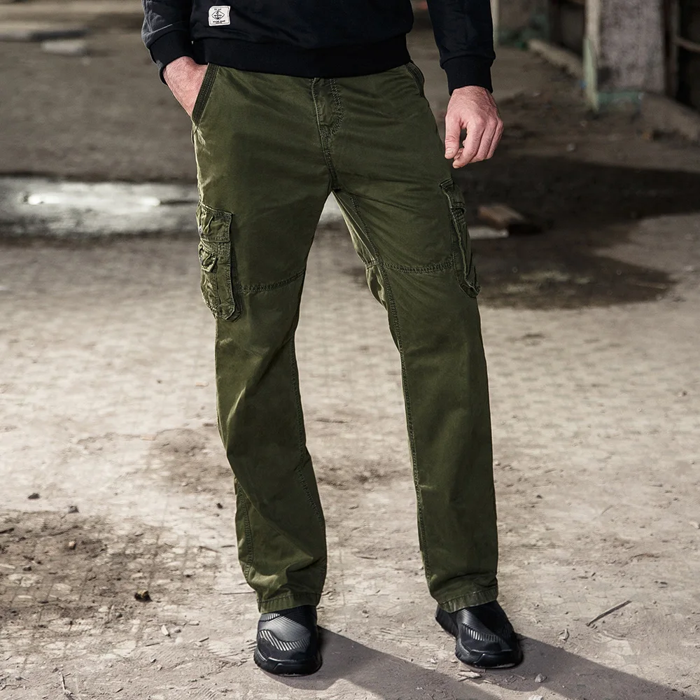 Men's Cargo Casual Pant High Quality Fashion Military Cargo Pants Multi ...