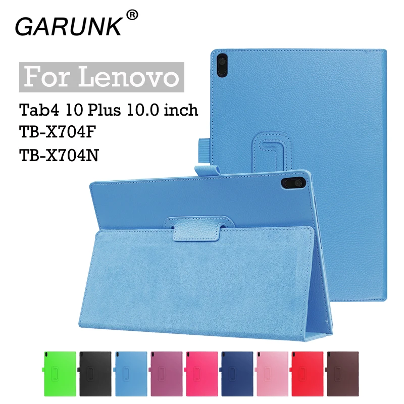 PU Leather Case For Lenovo Tab 4 10 Plus TB-X704F X704N 10&quot Tablet Funda Cover+Stylus Pen | Компьютеры и офис