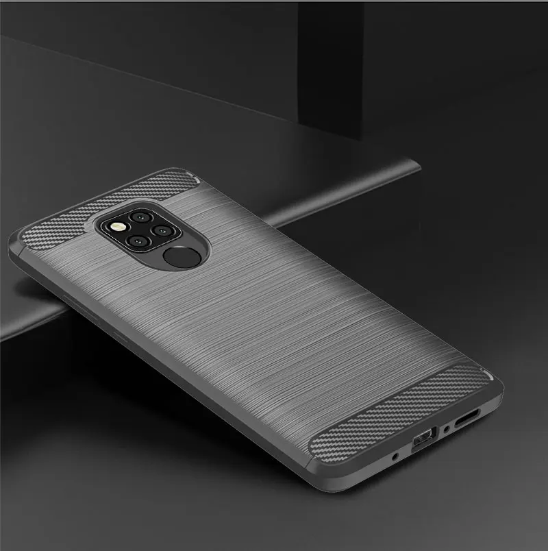 For Huawei Mate 20 Lite Case Armor Carbon Fiber Brushed Soft Cover For Huawei Mate 20 Pro X Mate20 ShockProof Phone Cases Shell (7)