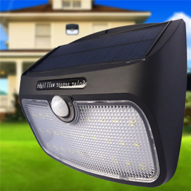 

2018 Modern LED Solar Lamp 38LED solar powered sensor light IP65 Waterproof Solar light wall lamp outdoor led Solar lamp