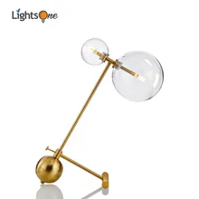 Скандинавская креативная спальня Студенческая Настольная лампа с двойным стеклом, складной светодиодный Настольный светильник с защитой глаз