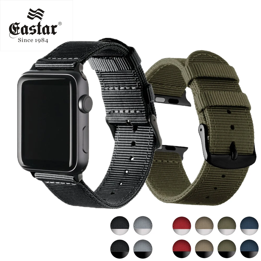 Eastar Lightweight Breathable waterproof Nylon strap for apple watch band 42mm 38mm for iWatch serise 3 2 1 watchband Sport Loop