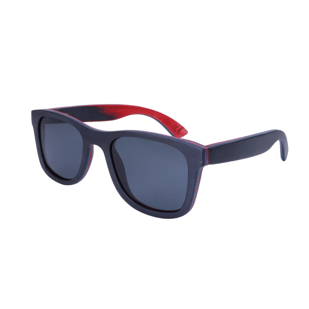 BerWer 2017 Skateboard men sunglasses handmade sunglasses UV400 protection wood woman sunglasses