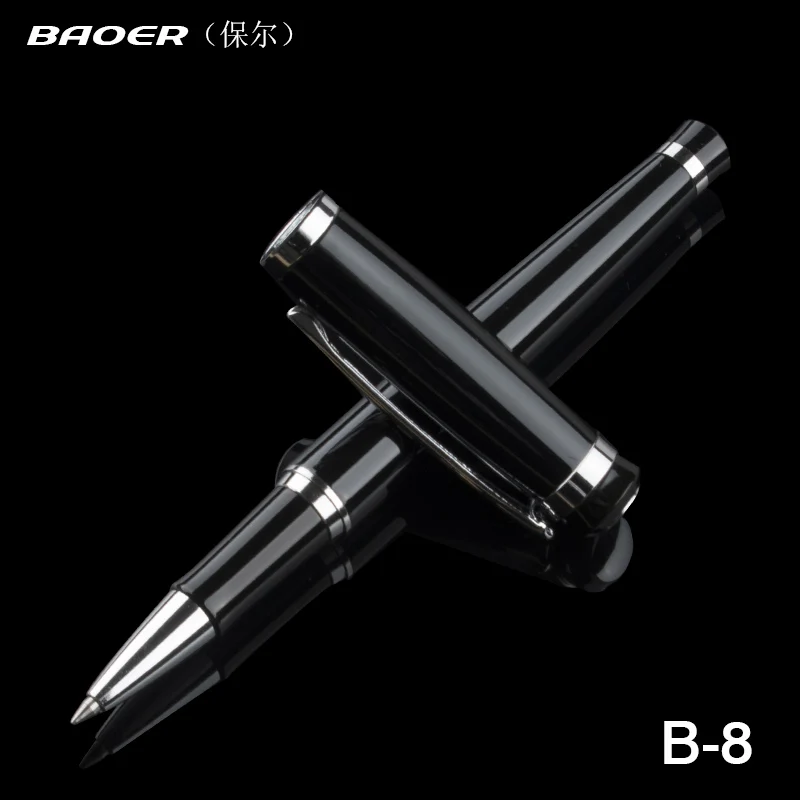 Baoer 508 Роскошная металлическая шариковая ручка 0 5 мм черная офисная деловая