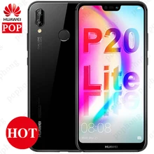 Huawei P20 Lite Küresel Firmware 4G LTE akıllı telefon Nova 3e Yüz KIMLIĞI 5.84 ''Full Görünüm Ekran 2280*1080 P android 8.0 Cam...
