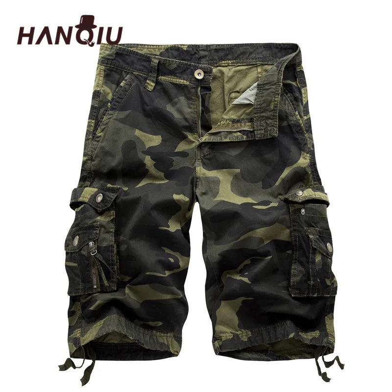 Billige 2020 Military Camo Cargo Shorts Sommer Mode Camouflage Multi Tasche Homme Armee Casual Shorts Bermudas Masculina