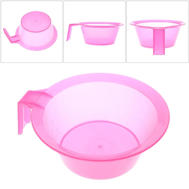 

1PC Pink 300ml Coloring Mixing Dye Bowl DIY Hair Styling Pro Hair Salon Hairdressing Tool New Plastic Bowl