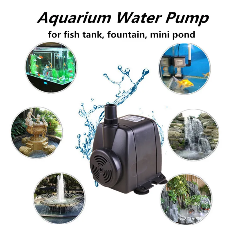 Super Aquarium Pump 5W/8W/16W/22W/40W Water Pump For Fish Tank