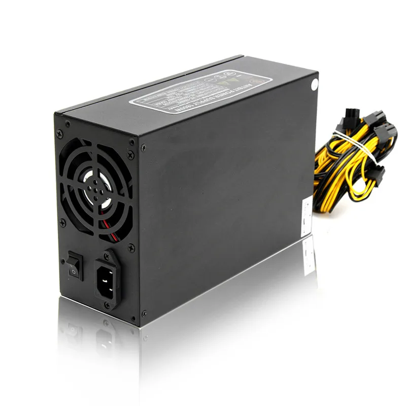 

High Quality 1800W Power Supply for Server Miner Machine Power Supply For 6 GPU ETH BTC Ethereum Antminer S7 S9 T9 for Mining
