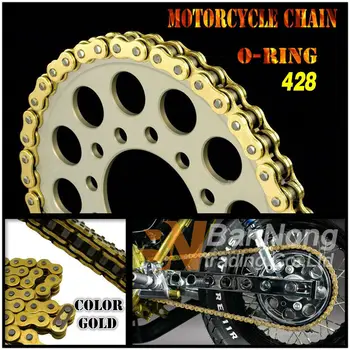 

428 V O Ring Seal Chain 136 Links for Dirt Bike ATV Quad MX Motocross Enduro Supermoto Motard Racing Off Road Motorcycle