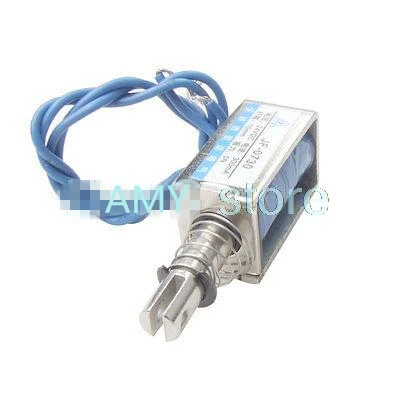 

JF-0730 Open Frame DC 12V 24V Solenoid Electromagnet 10mm 5N Holding Pull Type