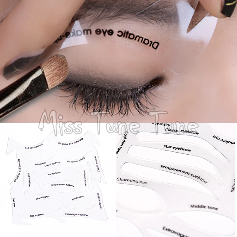 

NEW Eye Makeup Fast Eyeliner Eyeshadow Eyebrow Make Up Drawing Stencils Guide Template Model Cosmetic Tools