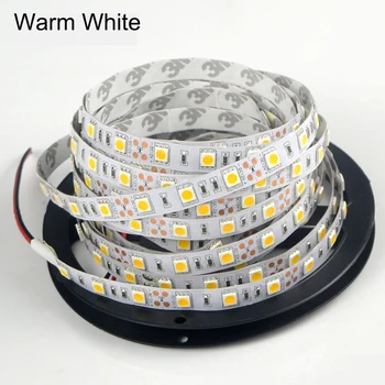 

5m 12V SMD 5050 Flexible LED Strip light 60Leds/m ip20 Non-waterproof LED Tape lamp For Indoor Decoration lighti