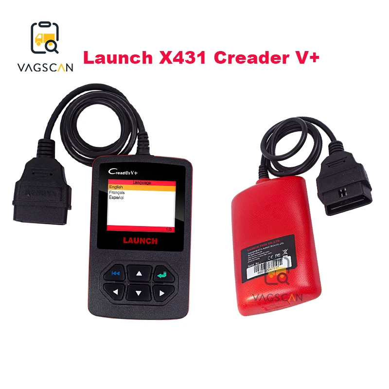 Launch X431 Creader V+ OBD2 автомобильный считыватель кодов неисправностей