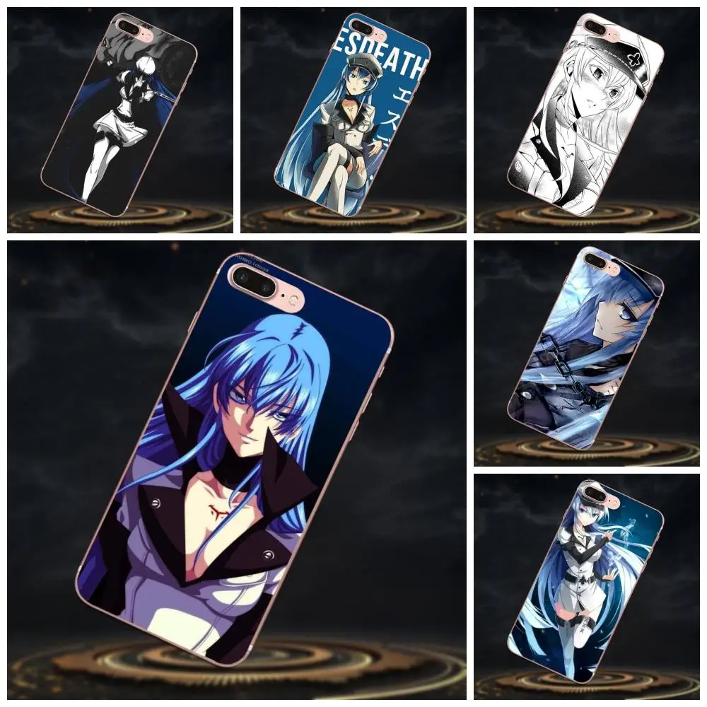 Мягкий ТПУ дизайн аниме девушка Akame Ga Kill Esdeath для Samsung Galaxy Note 2 3 4 5 8 9 S3 S4 S5 S6 S7 S8 S9 mini