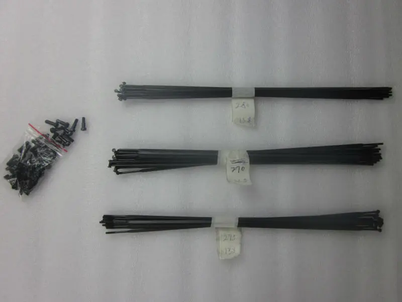 14pcs/lot Pillar PSR Aero 1432 black SS bladed J-bend spokes AL7075 nipples Road Bicycle Freeride FR Downhill DH MTB wheel parts