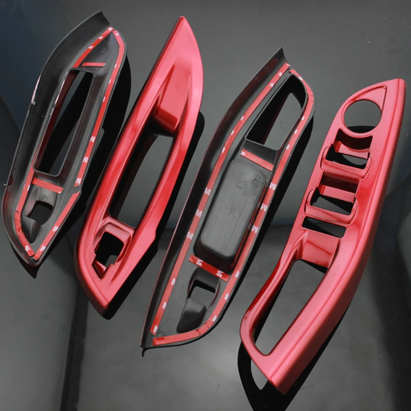Три стиля ABS автомобиля стеклоподъемник Панель рамка декоративная накладка наклейка для Ford Focus MK 3 4 MK3 MK4 аксессуары
