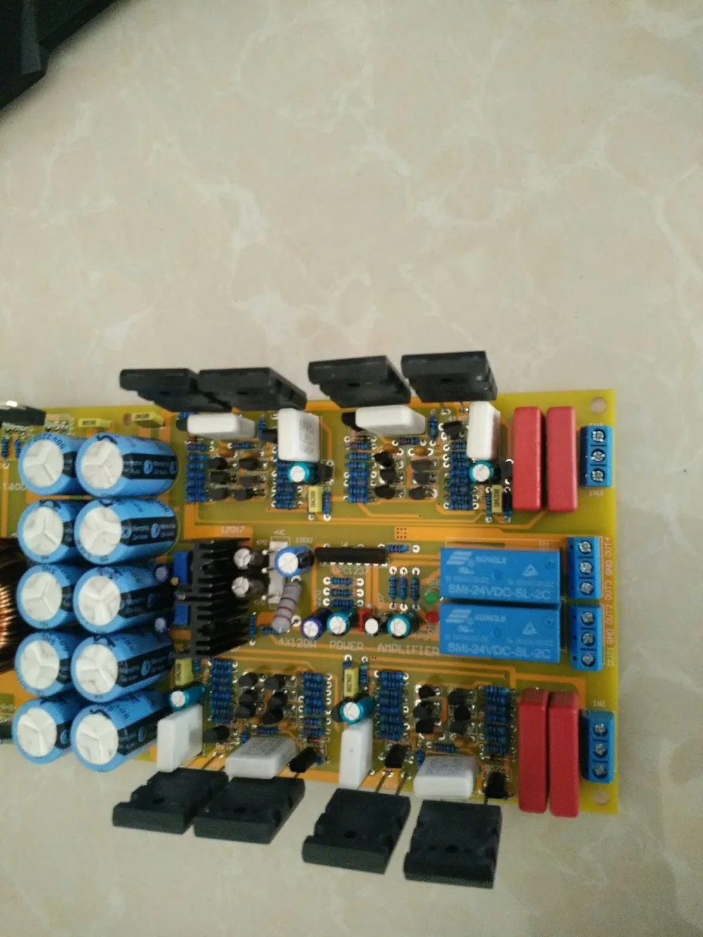 DC12V high power 4*120W 4 channel original 5200 / 1943 TTC5200 TTA1943 class AB Pure post stage Separate amplifier board