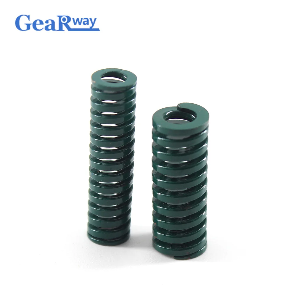 

Gearway 2pcs Green Die Spring Long TH16x20/16x25/16x50/16x55mm 28% Compression Ratio Spiral Stamping Compression Die Spring