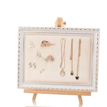 Деревянная рамка для фото в форме Цепочки и ожерелья колошения ювелирные изделия Дисплей ювелирных изделий стойки