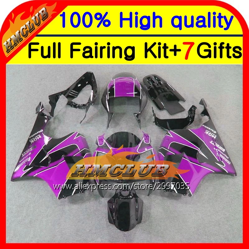 Корпус для HONDA VTR1000 00-07 VTR 1000 RC51 фиолетовый черный SP1 SP2 46HM29 VTR1000R RTV1000 00 01 02 03 04 05 06 07 обтекателя Черный