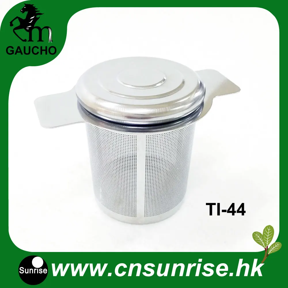 

100pcs/Lot Stainless Steel Tea Strainer With Lids And Handle Reusable Filter Infuser Without Tea Dregs Hot Sale TI-44