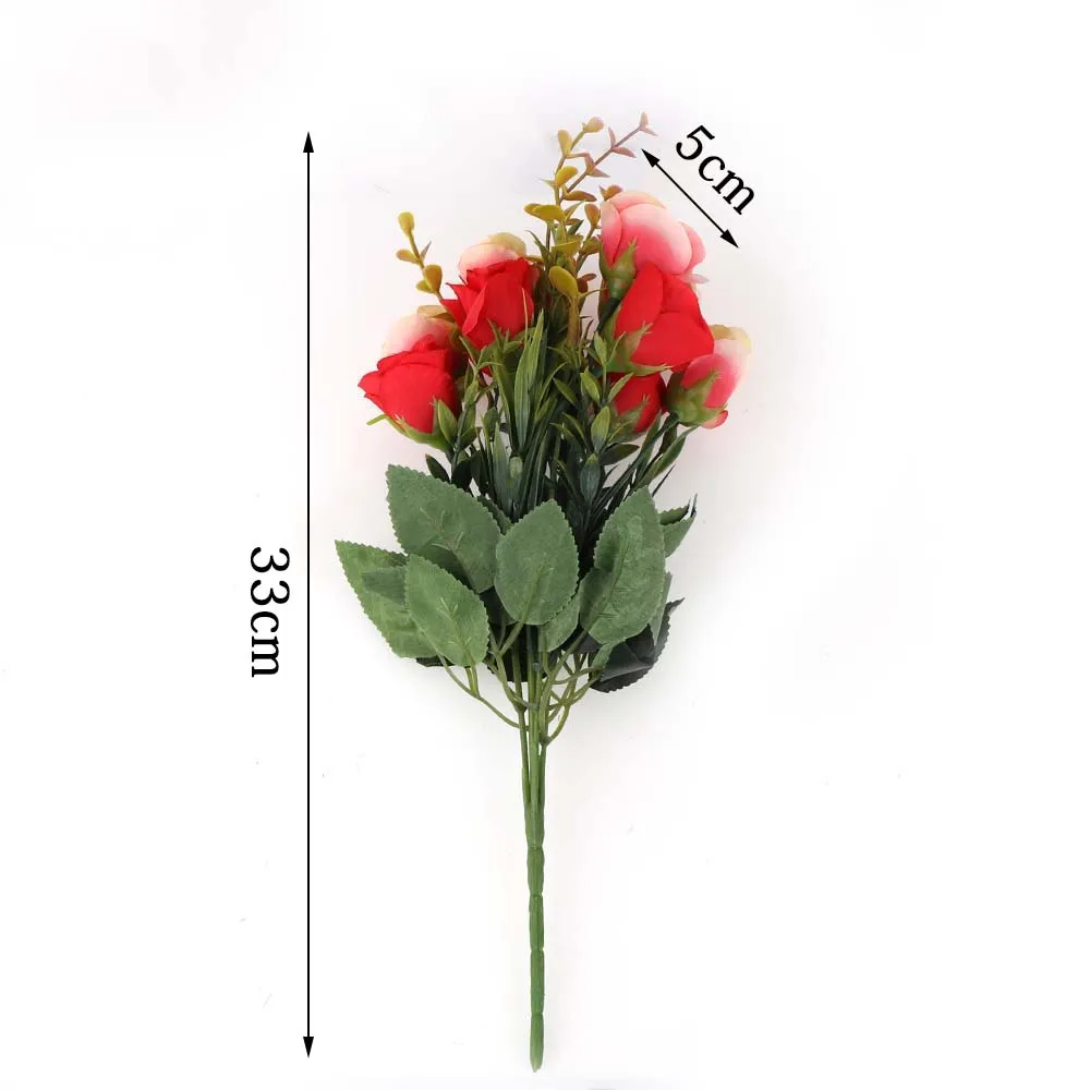 10 Heads/Bouquet Silk Rose European Style Artificial Flower High Quality Bouquet Fake Flowers Wedding Home Party Decoration 10 Heads/Bouquet Silk Rose European Style Artificial Flower High Quality Bouquet Fake Flowers Wedding Home Party Decoration