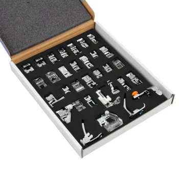 

High Quality 32pcs Domestic Sewing Machine Presser Foot Feet Kit Set With Box For Brother -39