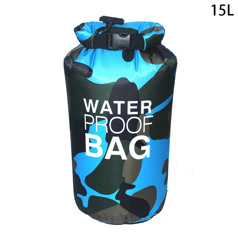 10L 15L Swimming Waterproof Bags Storage Dry Sack Bag For Canoe Kayak Rafting Outdoor Sport Bags Travel Kit Equipment