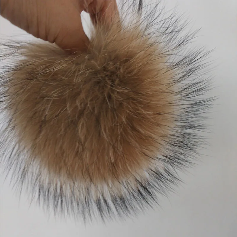 raccoon pomeranian 15cm 100 real raccoon fur pom poms fur for winter hats for caps raccoon pomeranian 15cm 100 real raccoon fur pom poms fur for winter hats for caps