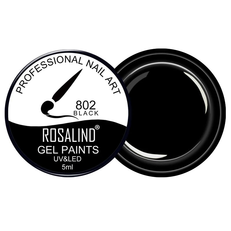 ROSALIND лак для ногтей 142 цвета гель краска УФ/LED цветной DIY рисования 5 мл 801 830 лак|colors