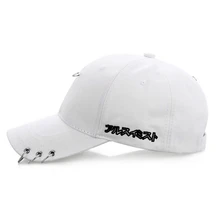 Унисекс бейсболка хип-хоп Регулируемая бейсбольная танцевальная шоу изогнутая Кепка с кольцом