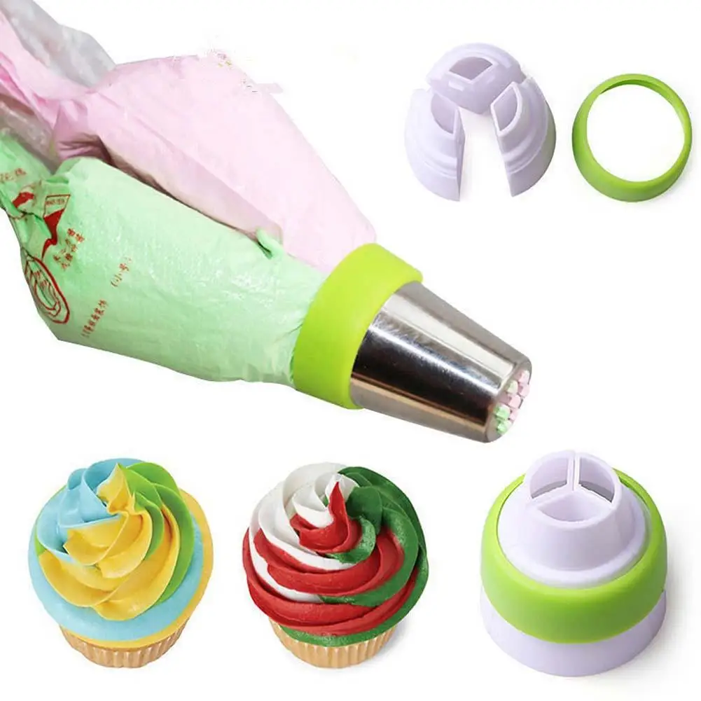 1Set Colors Piping Bags Icing Pastry Bag Nozzles