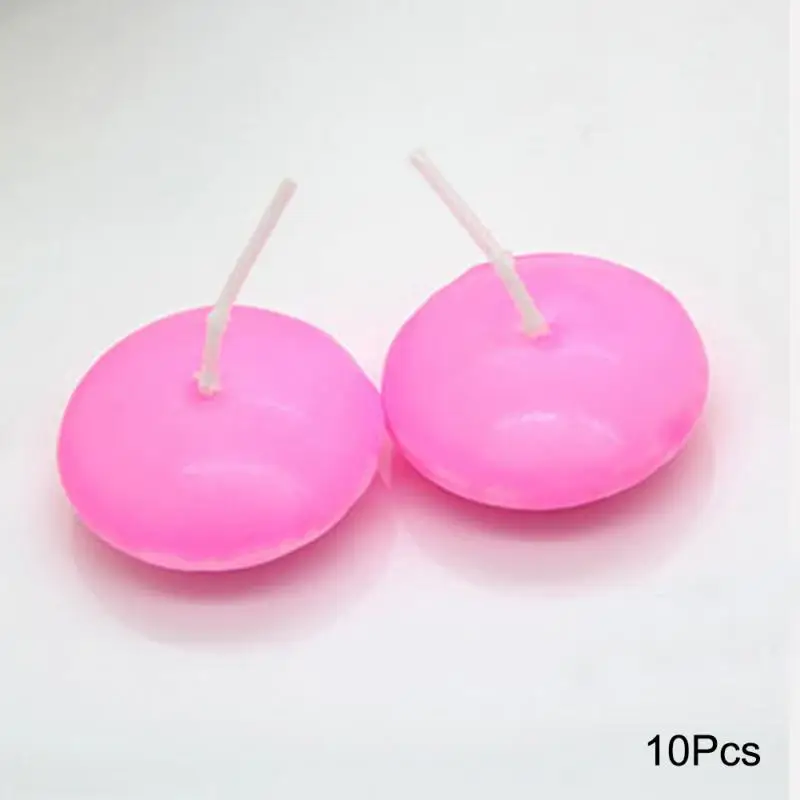 10 шт./лот, романтическая круглая водная плавающая свеча-диск, плавающие свечи, свадебный Декор для дома - Цвет: pink
