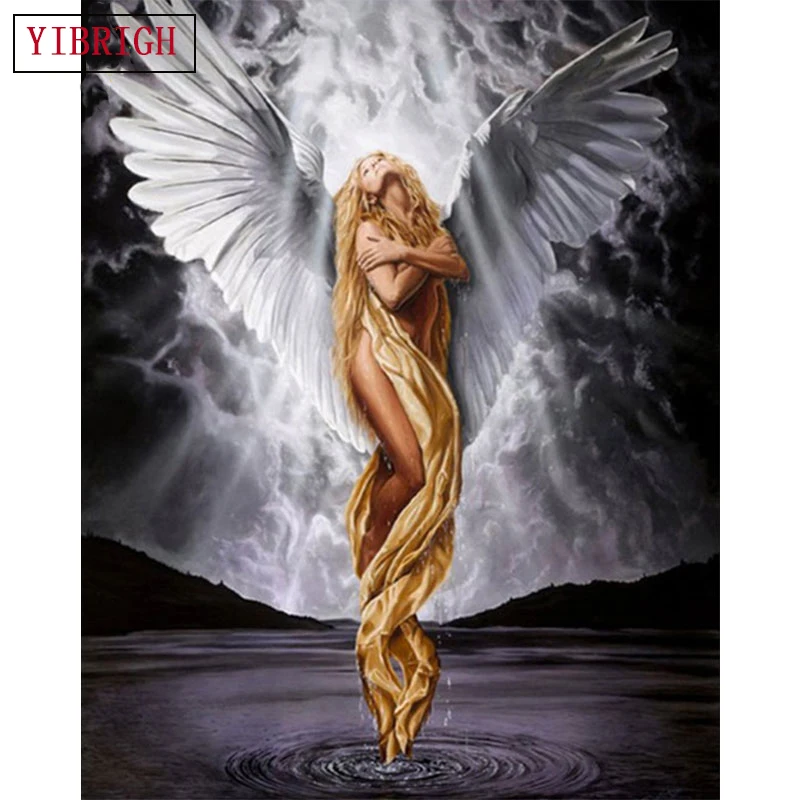 YIKELA-diamond-embroidery-angel-lover-5d-diy-diamond-painting-Cross-Stitch-full-square-drill-Rhinestone-mosaic