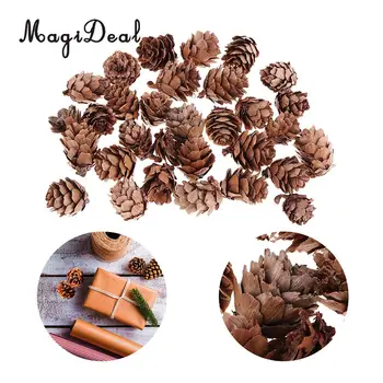 

120x Lot Mini Decorative Pinecone Pine Cones for Vase Bowl Filler Displays Crafts Home Christmas Table Decoration
