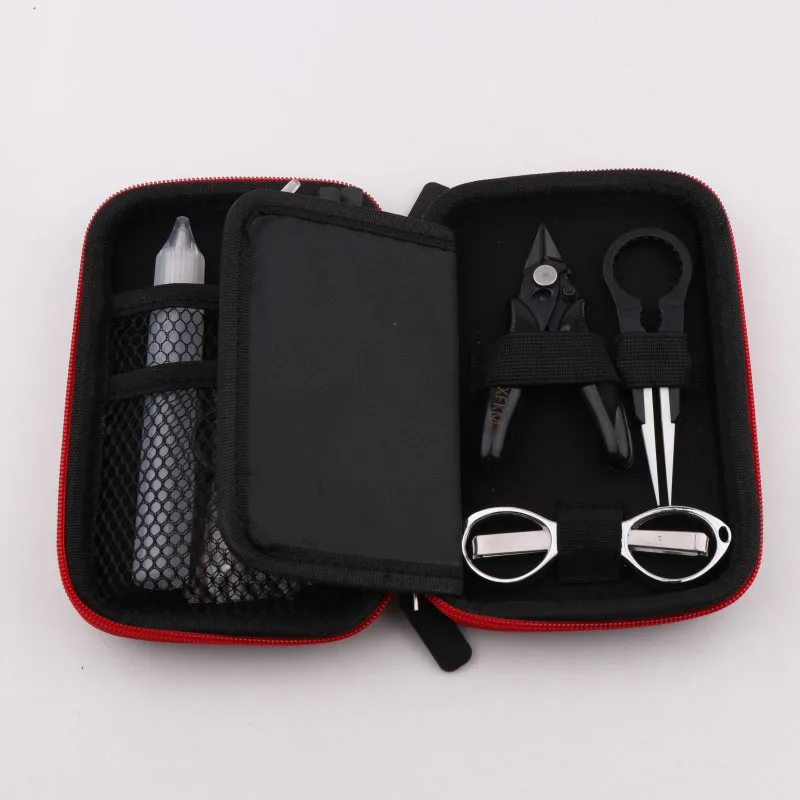 Новый XFKM Mini Vape DIY сумка для инструмента Пинцет плоскогубцы провода комплект