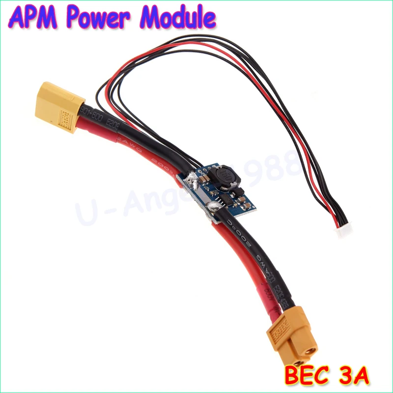 

1pcs APM2.5.2 APM2.6 Flight Control Board Pixhawk Power Module V1.0 Output BEC 3A XT60 Plug for RC Helicopter Wholesale Dropship