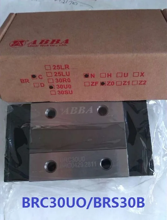 2 шт. оригинальный Тайвань ABBA BRC30UO/BRS30B ползунок Блок Линейный направляющий подшипник для ЧПУ лазерная машина 3D принтер