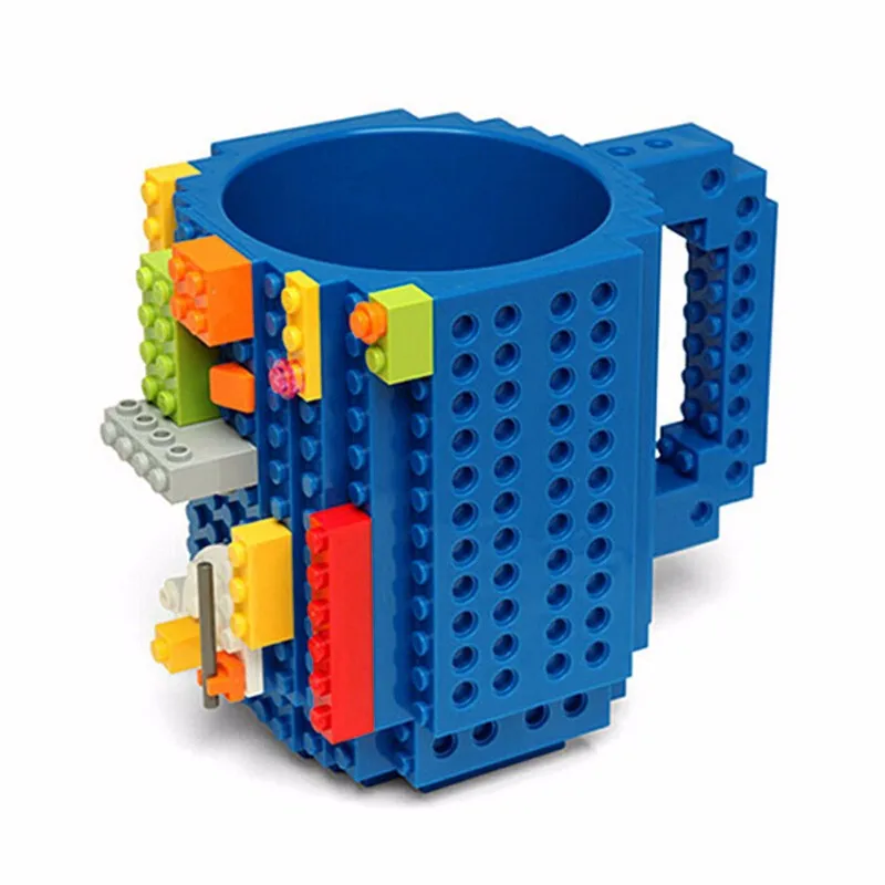 1 шт 12 унций кофейная кружка сборка-на кирпичной кружке тип строительных блоков чашка кружка-головоломка из блоков «сделай сам» посуда для напитков кружка 11 цветов